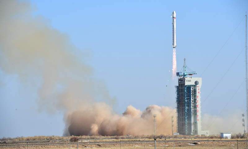 陸地勘查衛星三號由中國航天科技集團有限公司五院所屬航天東方紅衛星有限公司抓總研制，主要用于開展陸地資源遙感勘查。（汪江波 攝）
