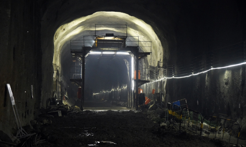 圖為1月7日拍攝的管廊隧道施工現場。新華社發（任超 攝）