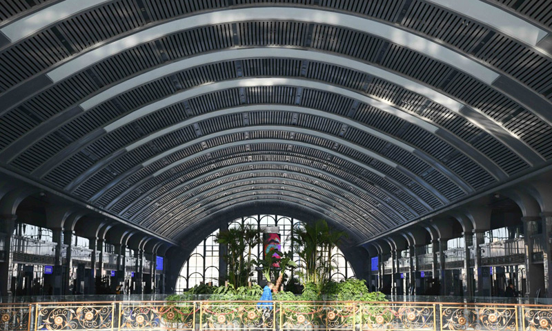 圖為12月6日拍攝的牡丹江新站候車大廳一角。（新華社記者 王建威 攝）