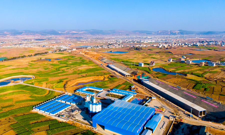 大理Ⅱ段施工5標工程建設現場。