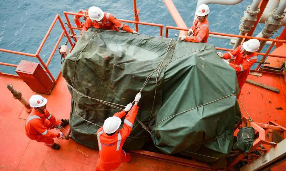 考慮到“鸚鵡”中心最大風力9級，強度弱于常規臺風，有限深圳防臺領導小組經綜合研判，于6月13日終止撤臺計劃，未啟動油氣田生產關斷程序。各海上設施暫停高空及吊裝作業，捆扎、固定松散物品，檢查各配電間門的防水情況，確保電氣設備做好防水防潮。14日中午，各單位陸續恢復正常生產作業，并啟動生產復員。14日下午獲悉，今年首個過境中國海油所屬南海西部油區的熱帶風暴級臺風“鸚鵡”未對油區造成產量影響。“鸚鵡”過境后風雨逐步減小，14日下午雨過天晴。