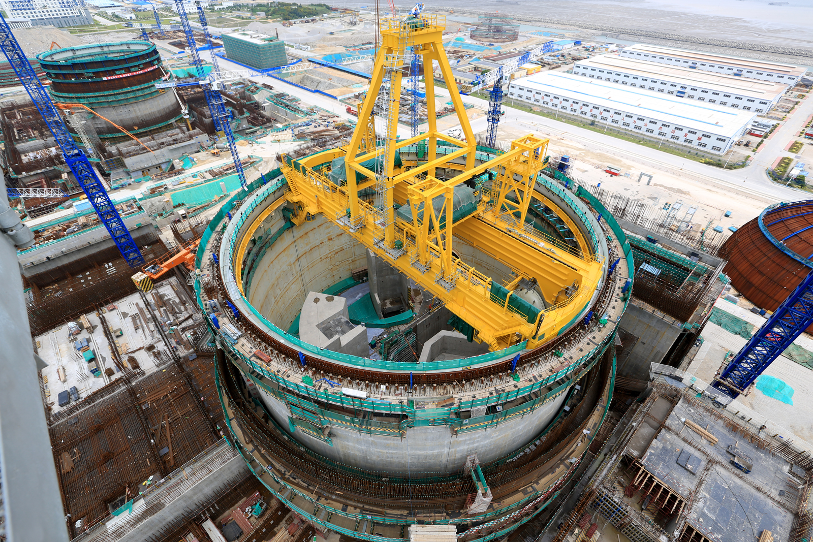 2017年5月20日，建設中的5號機組。（來源：中國核工業集團公司）